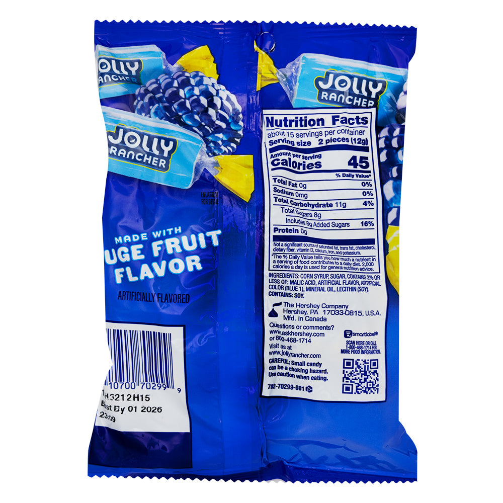 Blue Raspberry Jolly Jolly Rancher Hard Candy All Blue Raspberry | Candy Funhouse US