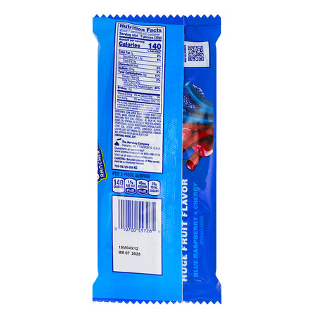 Jolly Rancher Ropes Blue Raspberry & Cherry - 10oz  Nutrition Facts Ingredients
