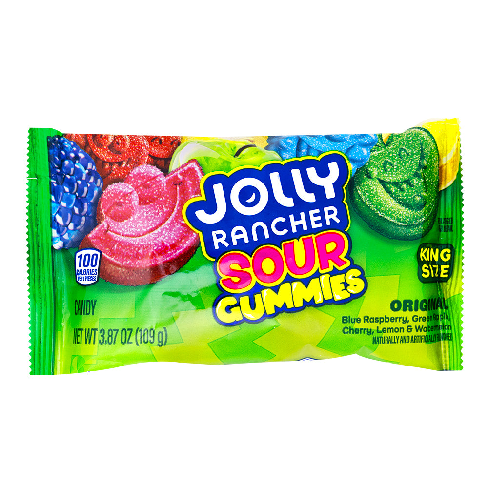 Jolly Rancher Gummies Sours King Size - 3.87oz