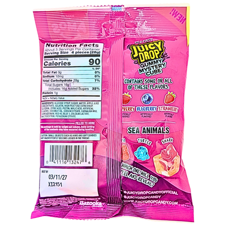 Juicy Drop Gummy Mystery Cube Wild Berry - 5oz