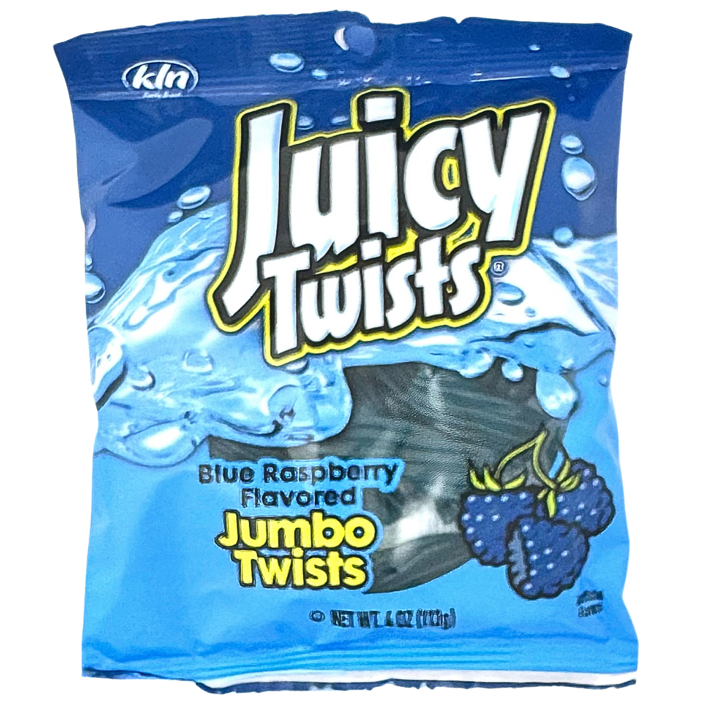 Juicy Twists Blue Raspberry - 4oz | Candy Funhouse US