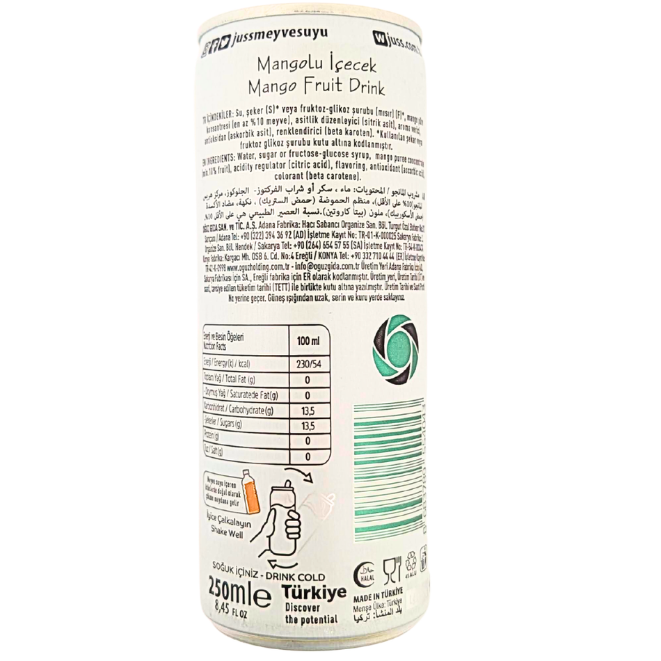 Juss Mango Fruit Drink (Turkey) - 250mL