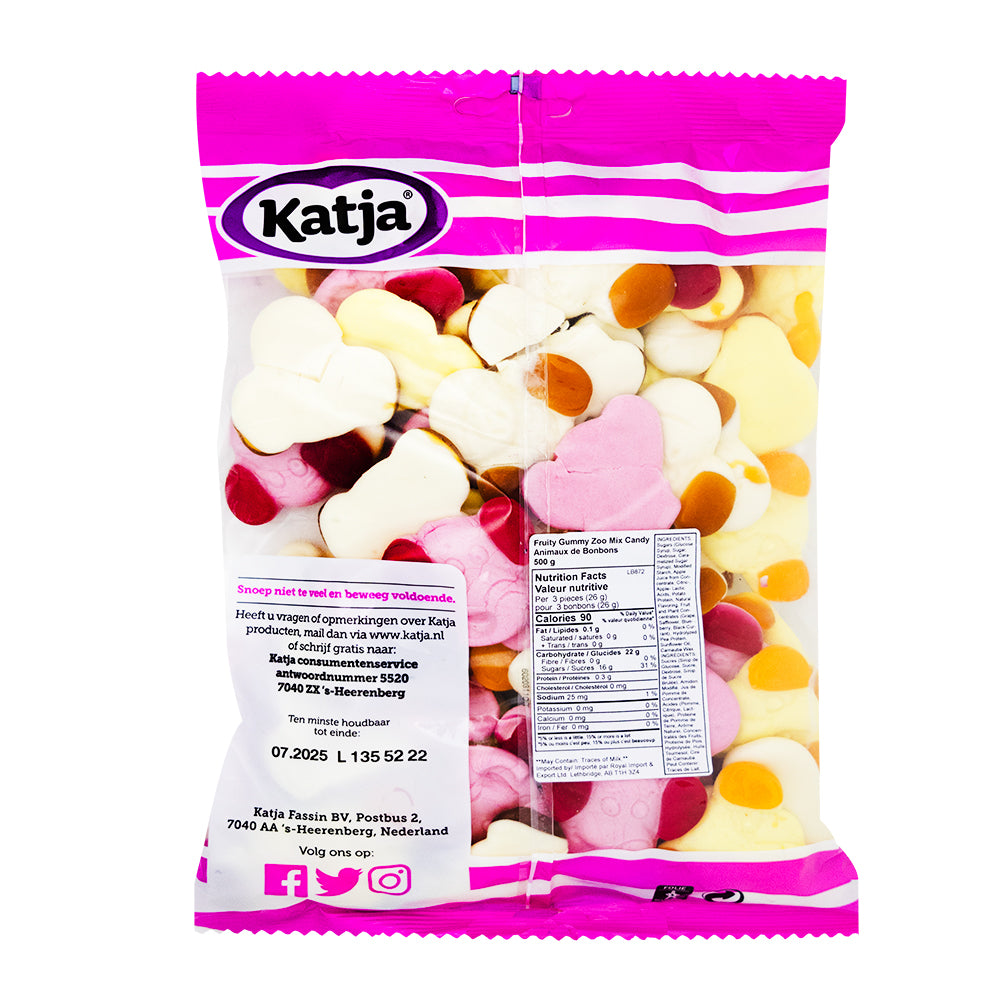 Katja Zoo Mix Candy - 500g  Nutrition Facts Ingredients