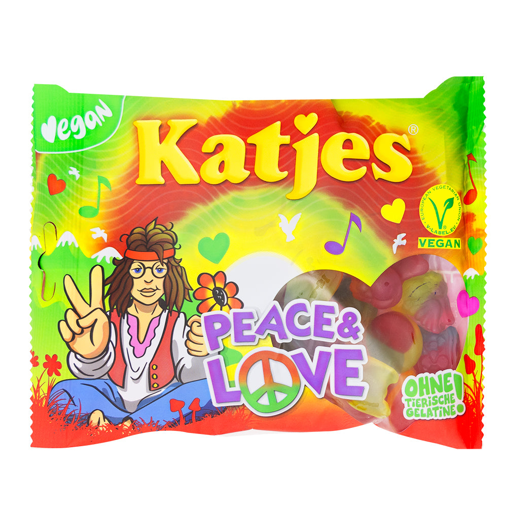 Katjes Peace & Love Candy (Germany) - 175g - Vegan Candy