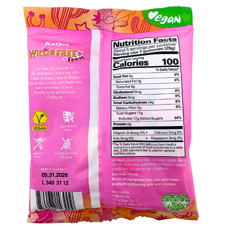 Katjes Wild & Free Foam Gummies - 140g