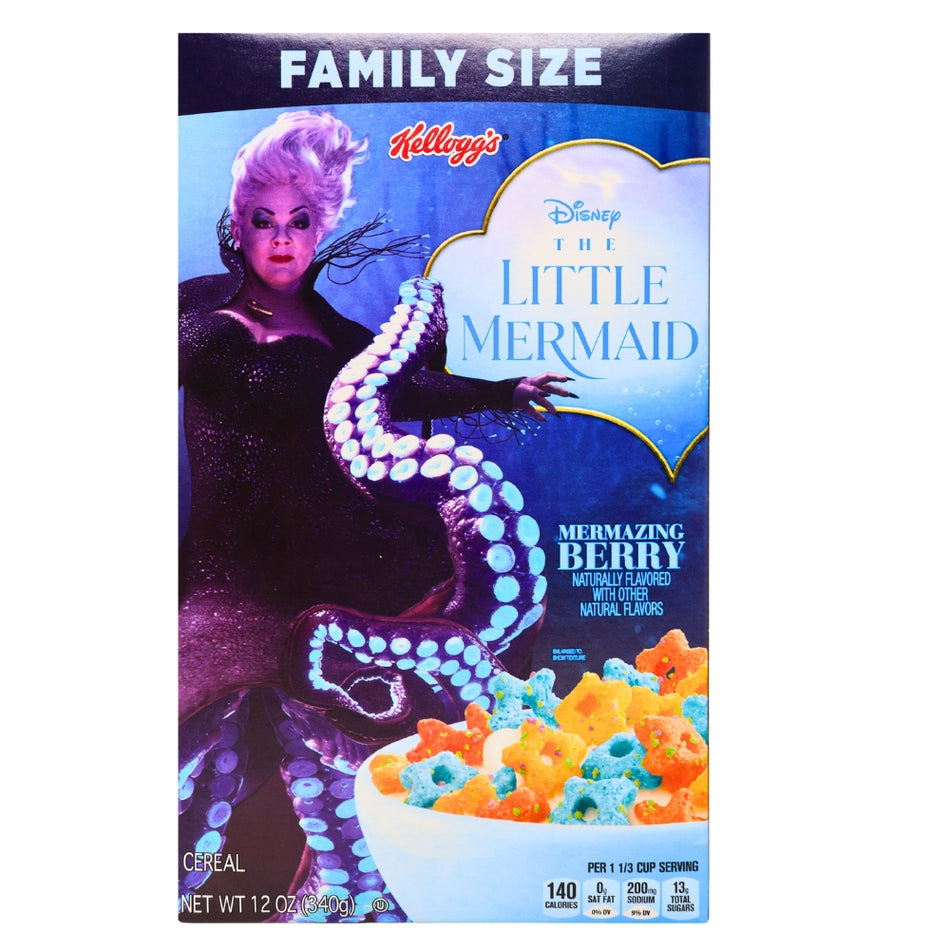 Kellogg's The Little Mermaid Mermazing Berry Cereal -12oz