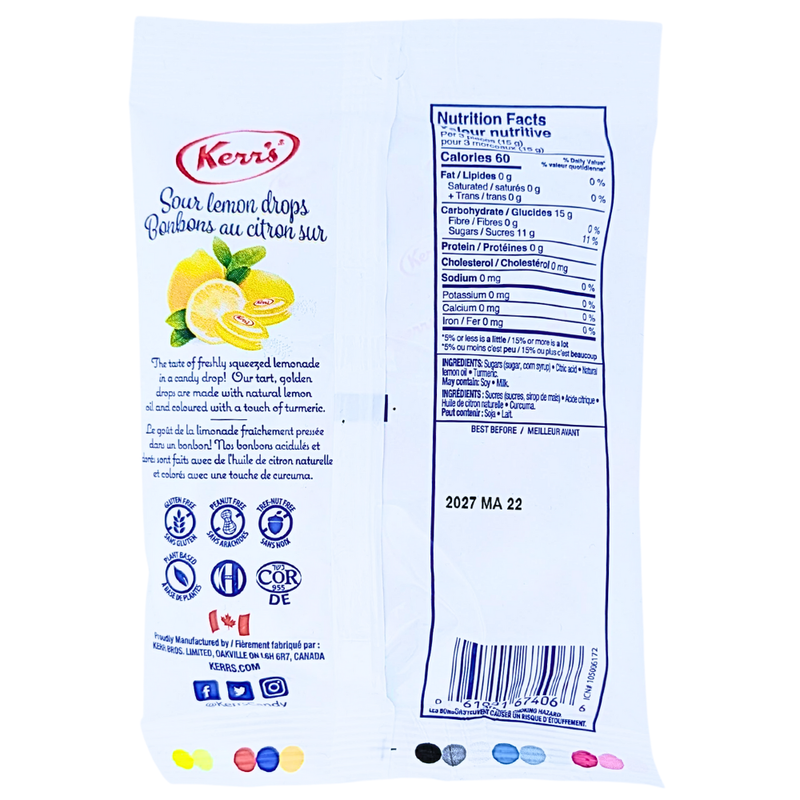 Kerr's Sour Lemon Drops - 150g