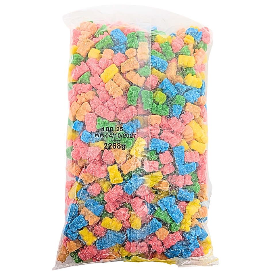 Kervan Sour Neon Gummy Bears - 5lbs