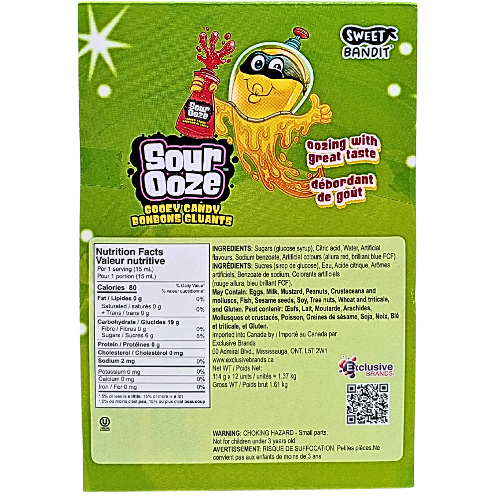 Sour Ooze Tube Candy Gel - 4 oz.