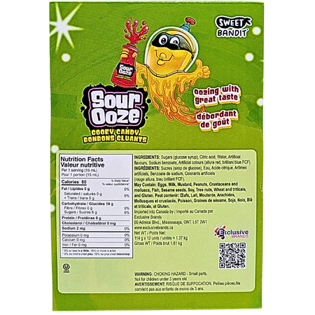 Sour Ooze Tube Candy Gel - 4 oz.