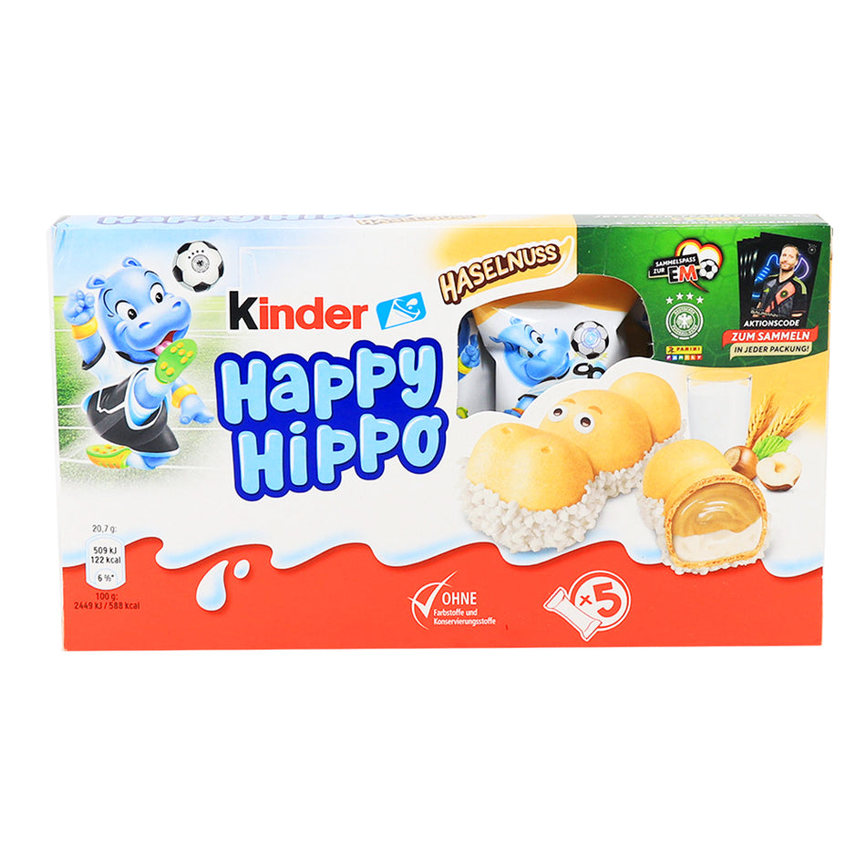 Kinder Happy Hippo Hazelnut 5 Pack UK - 105g