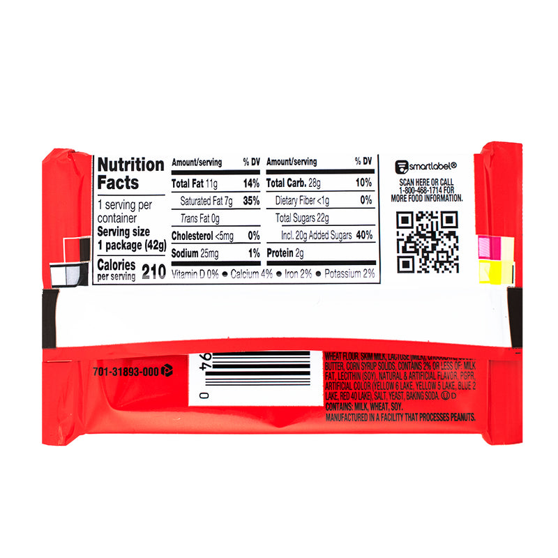 Kit Kat Chocolate Frosted Donut - 1.5oz Nutrition Facts Ingredients-Kit Kat-Kit Kat flavors-chocolate donut