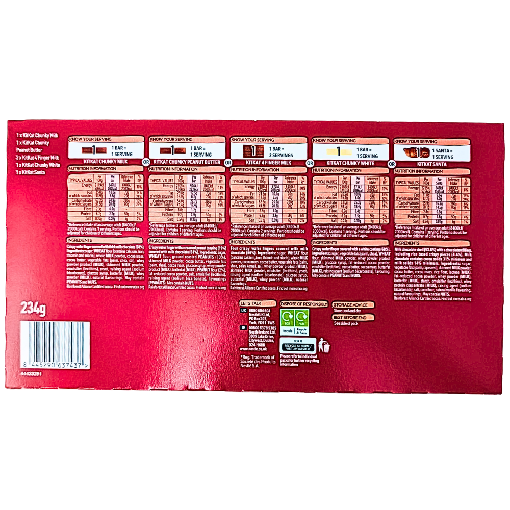 Kit Kat Selection Gift Box (UK) - 234g