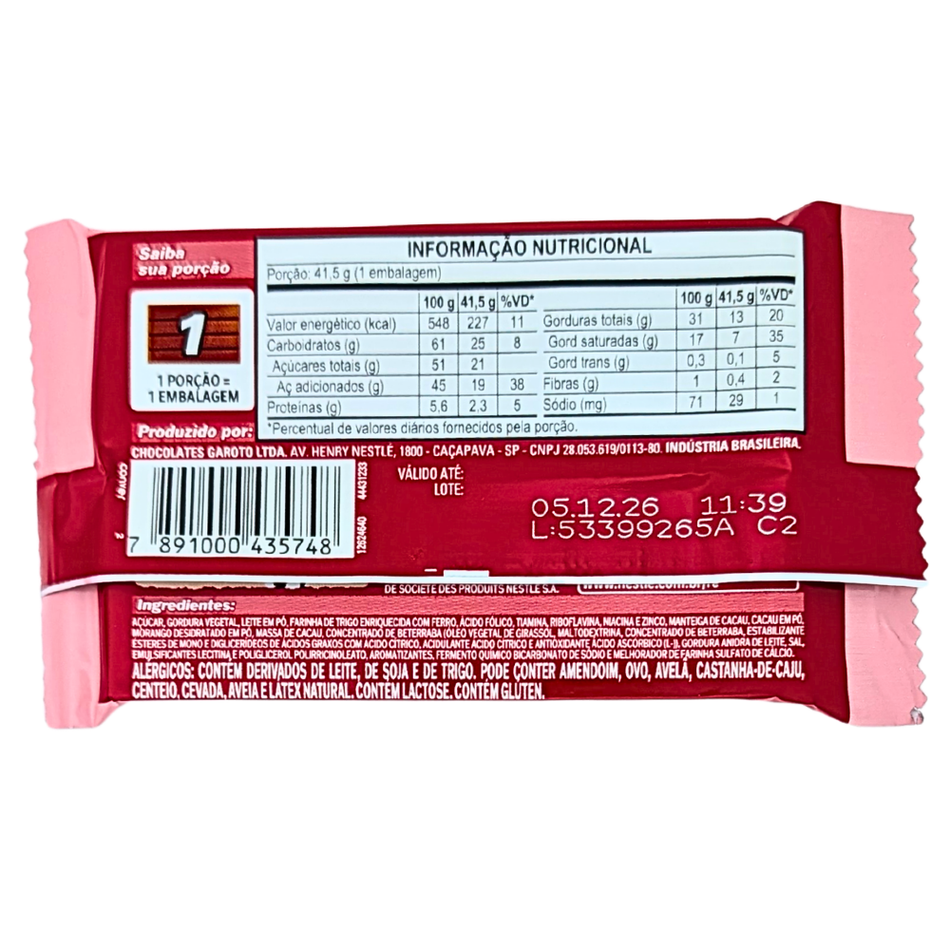 Kit Kat Strawberry (Brazil) - 41.5g