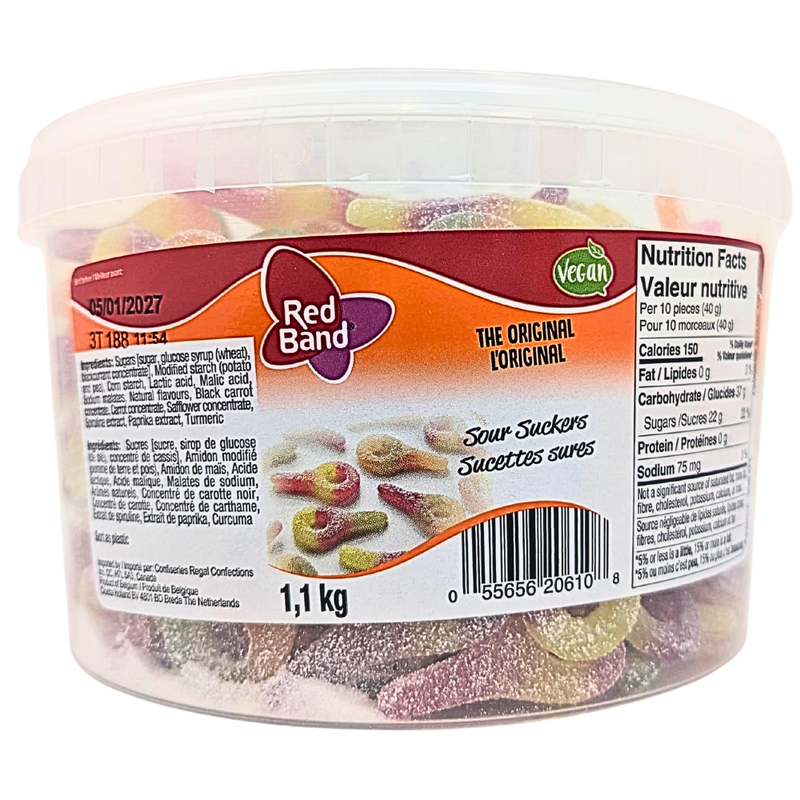 Koala Red Band Sour Suckers Tub - 300 CT | Candy Funhouse – Candy