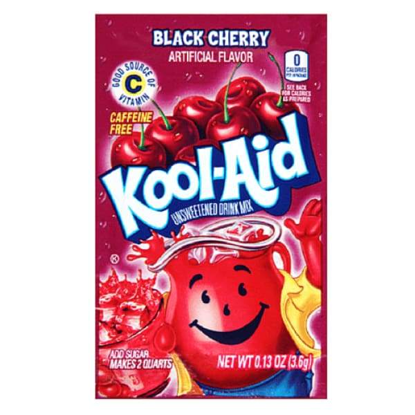 Kool-Aid Black Cherry Drink Mix Packet-Kool Aid-black cherry-Kool Aid flavors