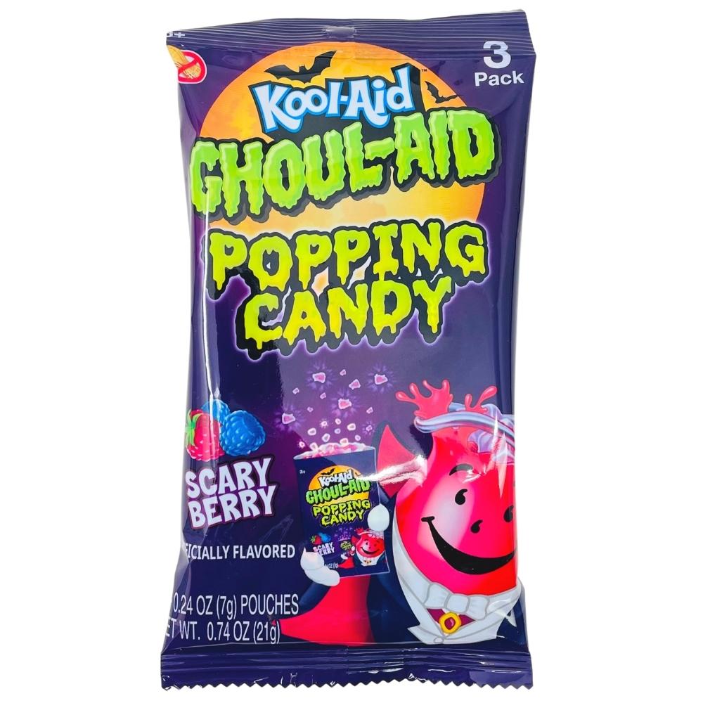 Ghoul-Aid 3pk Popping Candy - .74oz-Kool Aid Man-Popping Candy-Blue Raspberry