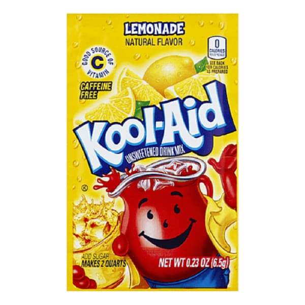 Kool-Aid Lemonade Drink Mix Packet-Kool aid-kool aid lemonade-Kool aid flavors