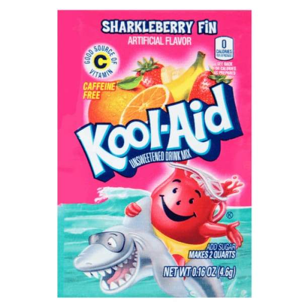 Kool Aid Sharkleberry Fin Drink Mix Packet+