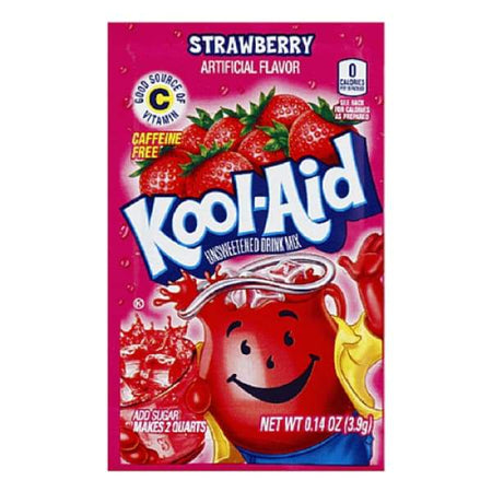 Kool-Aid Strawberry Drink Mix Packet-Kool Aid-Kool Aid flavors-strawberry juice