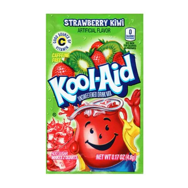 Kool-Aid Strawberry Kiwi Drink Mix Packet-Kool aid-Kool aid flavors-strawberry kiwi kool aid