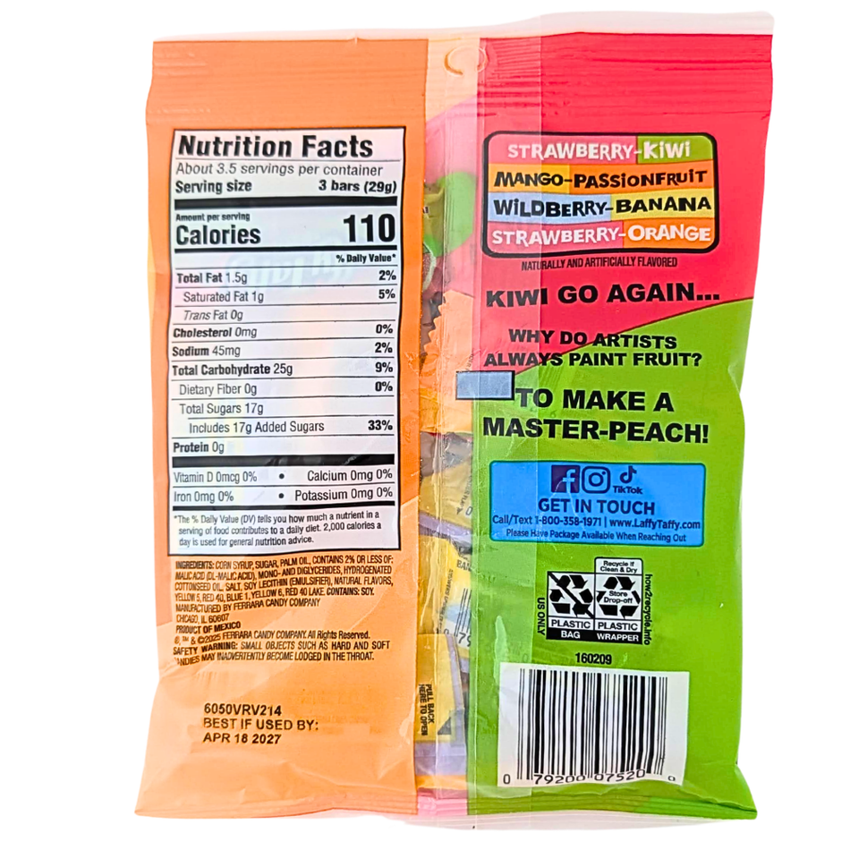 Laffy Taffy Fruit Combos - 3.5oz