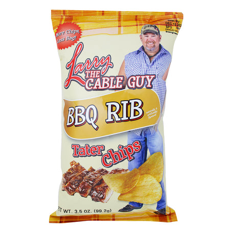 Larry The Cable Guy Tater Chips BBQ Rib - 3.5oz-Larry The Cable Guy-BBQ Chips