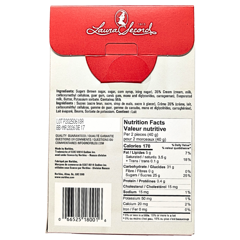 Laura Secord Butter and Cream Fudge - 180g