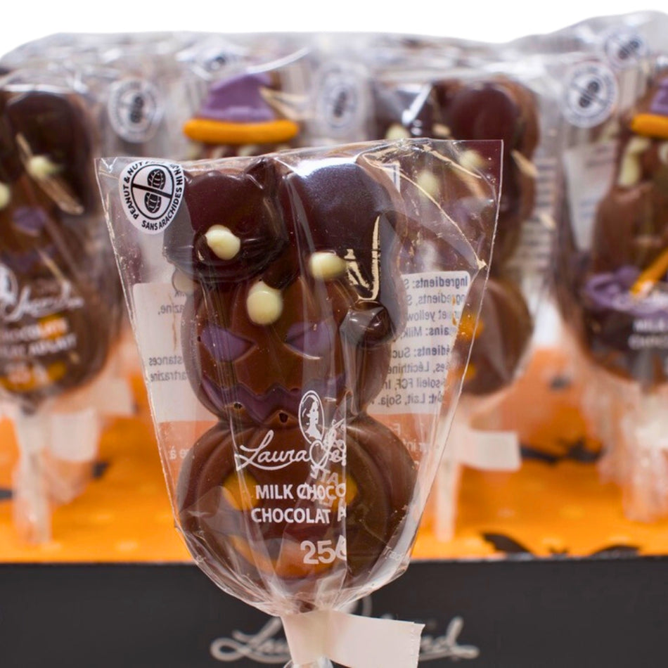 Laura Secord Halloween Chocolate Pops - 25g -Halloween Candy - Canadian Candy - Milk Chocolate