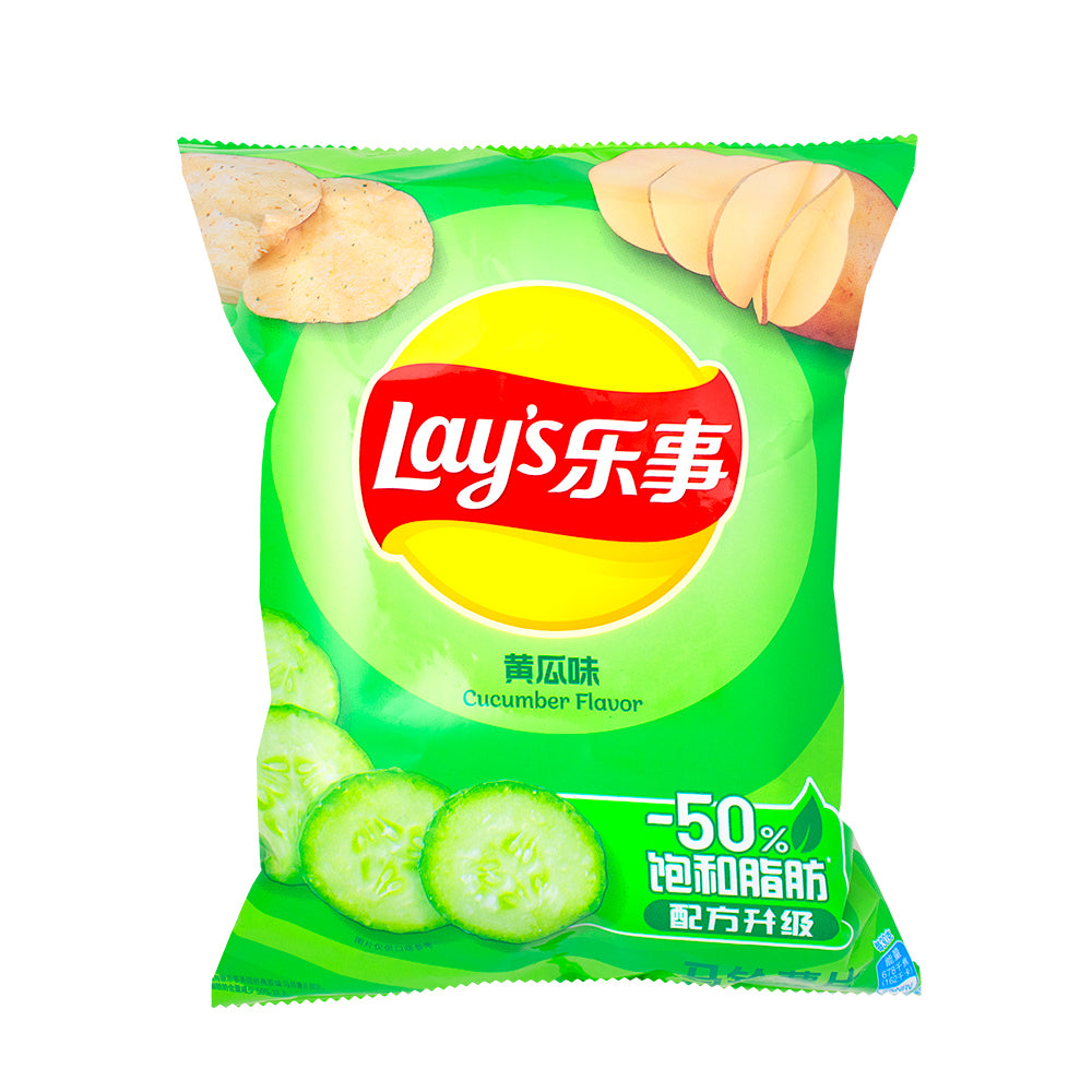 Lay's Cucumber Potato Chips (China) - 70g 