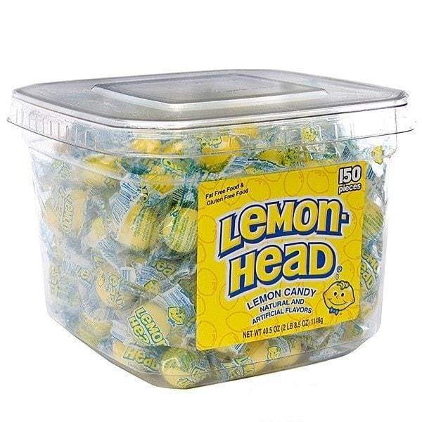 Lemonhead Candy Tub - 150 pieces-Sour candy-Lemonhead-Bulk candy