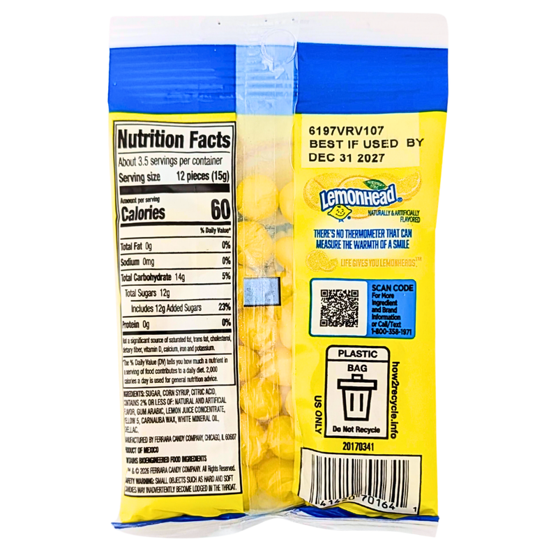 Lemonhead Pocket Pack - 2oz