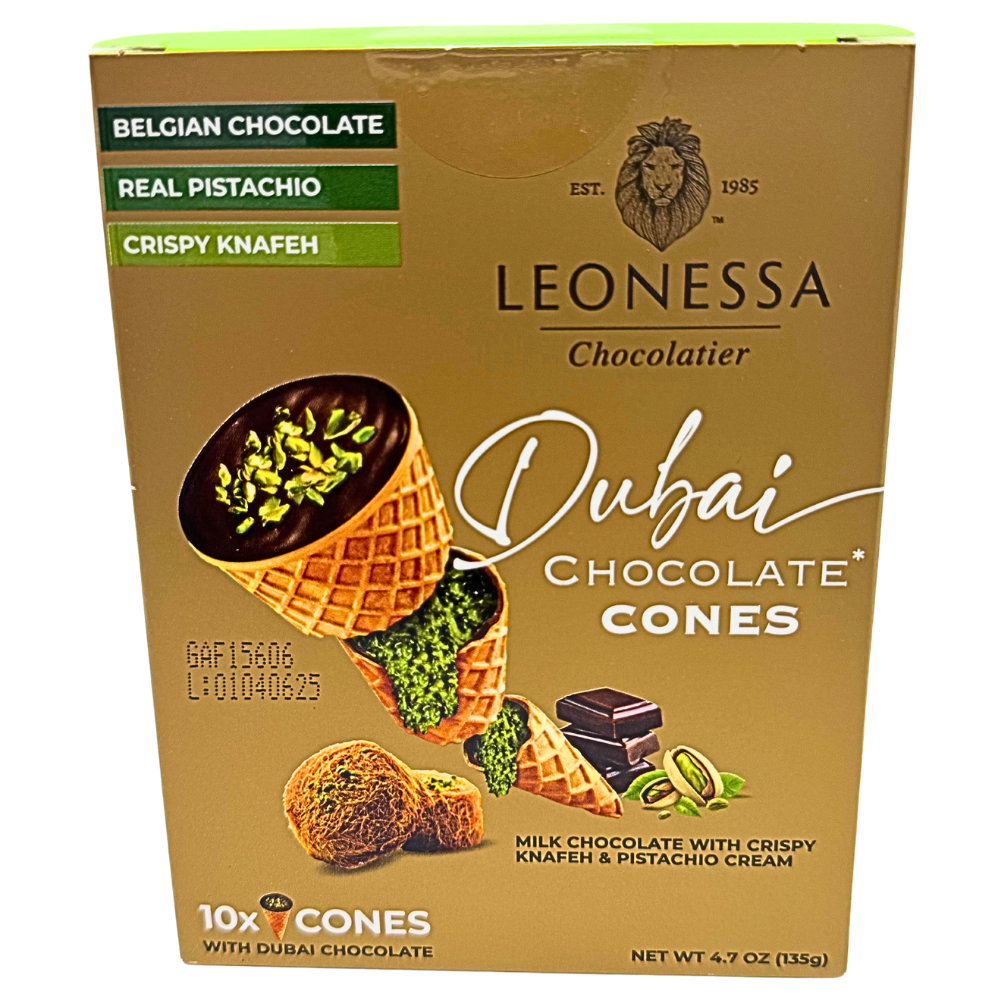 Leonessa Dubai Chocolate Cones - 4.7oz