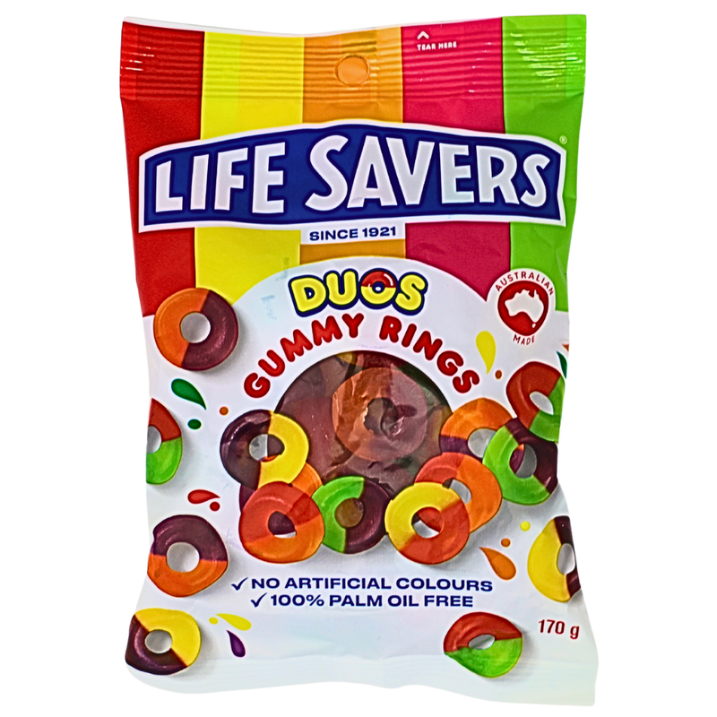 Lifesavers Duos Gummy Rings (Aus) - 170g