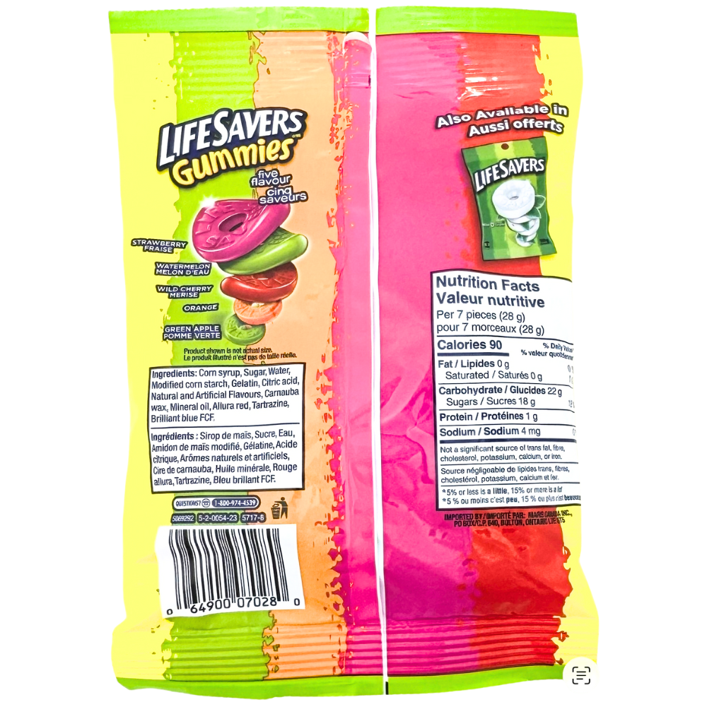 Lifesavers Five Flavour Gummies - 180g