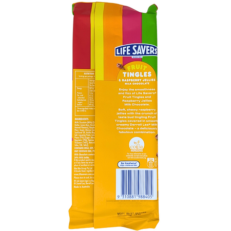Lifesavers Fruit Tingles and Raspberry Jellies Chocolate (Australia) - 160g