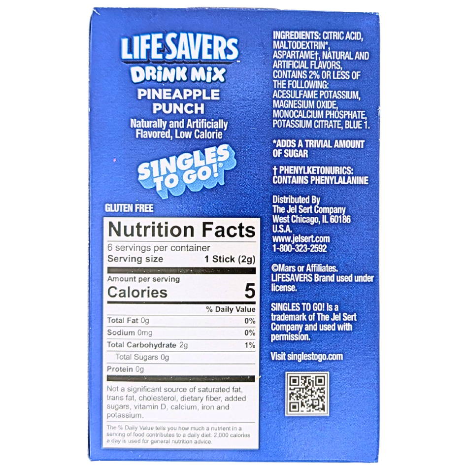 Lifesavers Pineapple Punch Singles To Go - 14.5g