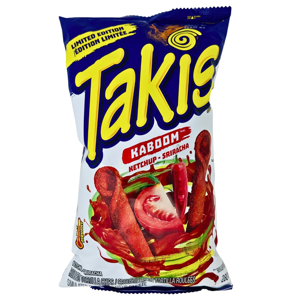 Limited Edition Takis Kaboom Ketchup & Sriracha - 280g -Takis - Mexican Snacks - Taki Flavors