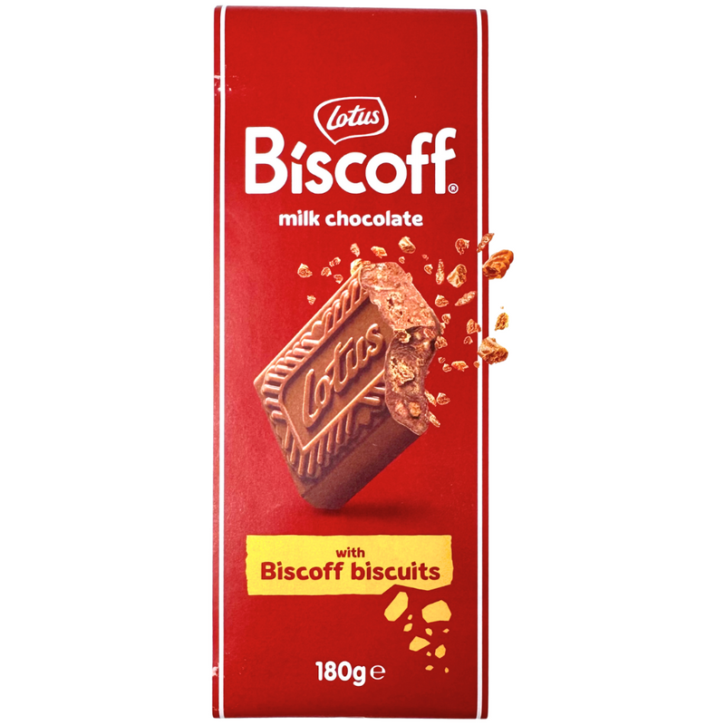 Lotus Biscoff Milk Chocolate Bar (UK) - 180g