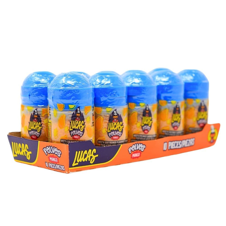 Lucas Polvos Mango Powder Candy - 10ct-Mango Dessert-Powder Candy-Mexican Candy
