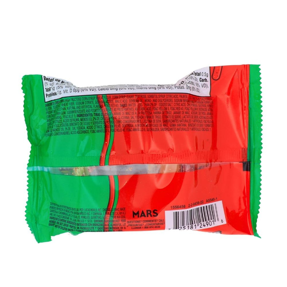 Lucas Skwinkles Salsagheti Watermelon with Gusano - 24g Nutrition Facts Ingredients-Mexican Candy-Gummy Worms-Watermelon Sugar 