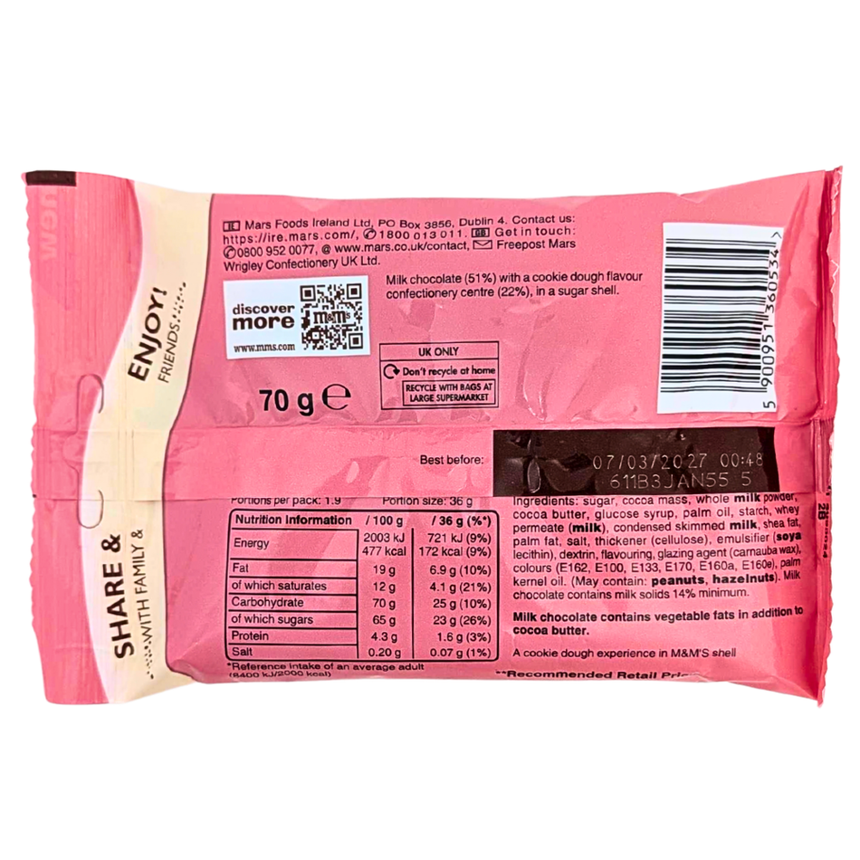 M&M's Cookie Dough (UK) - 70g