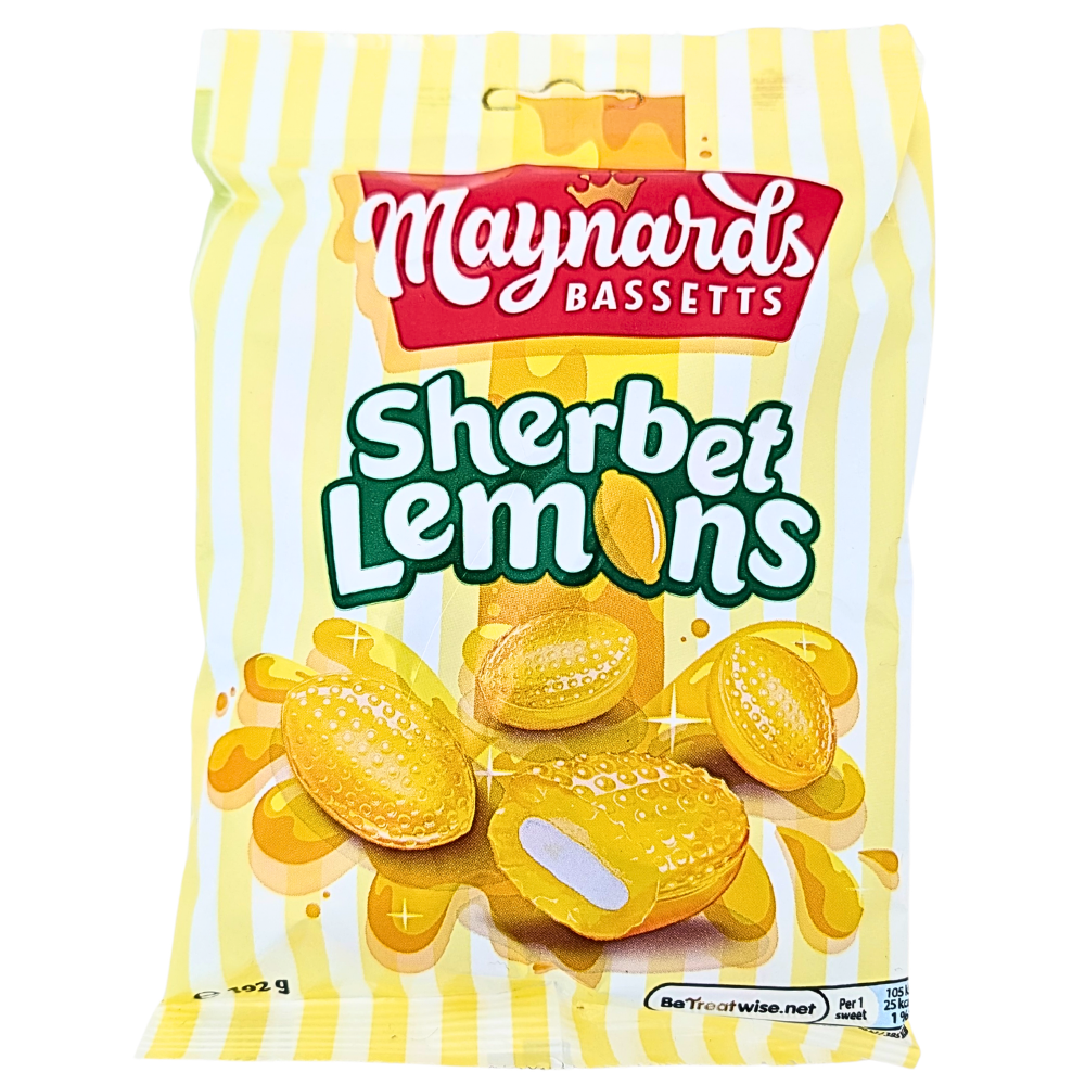 Maynards Bassetts Sherbet Lemons - 192g (UK)