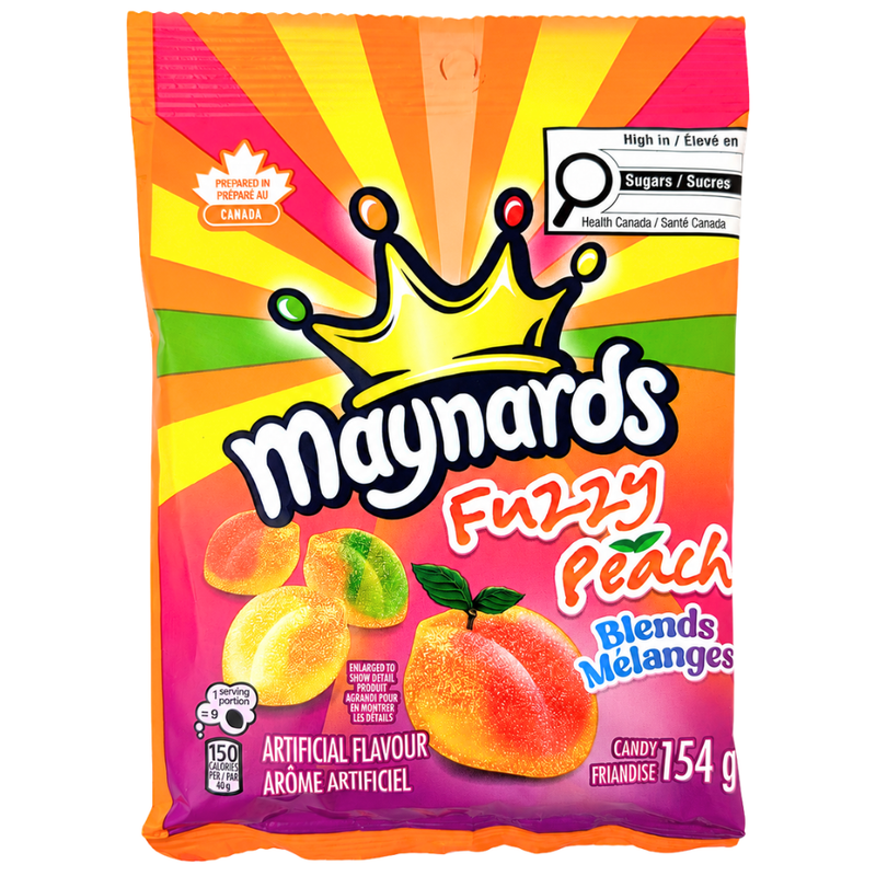 Maynards Fuzzy Peach Blends - 154g