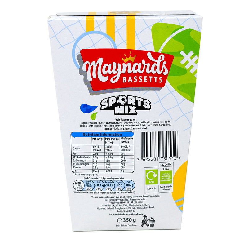 Maynards Bassetts Sports Mix Gift Box - 350g