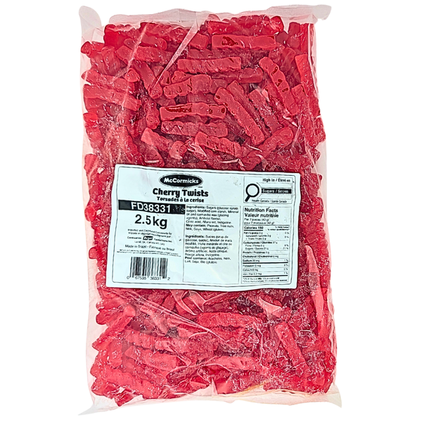 ◯キャンディ McCormicks Cherry Twists Candy - 2.5 kg | Candy Funhouse US