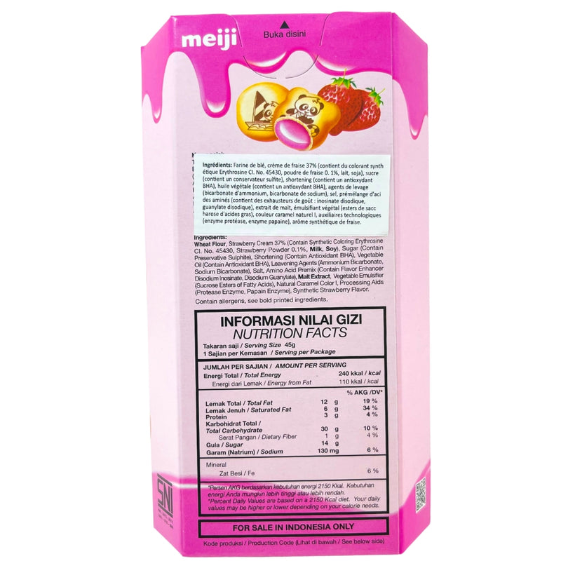Meiji Hello Panda Strawberry (Indonesia) - 45g