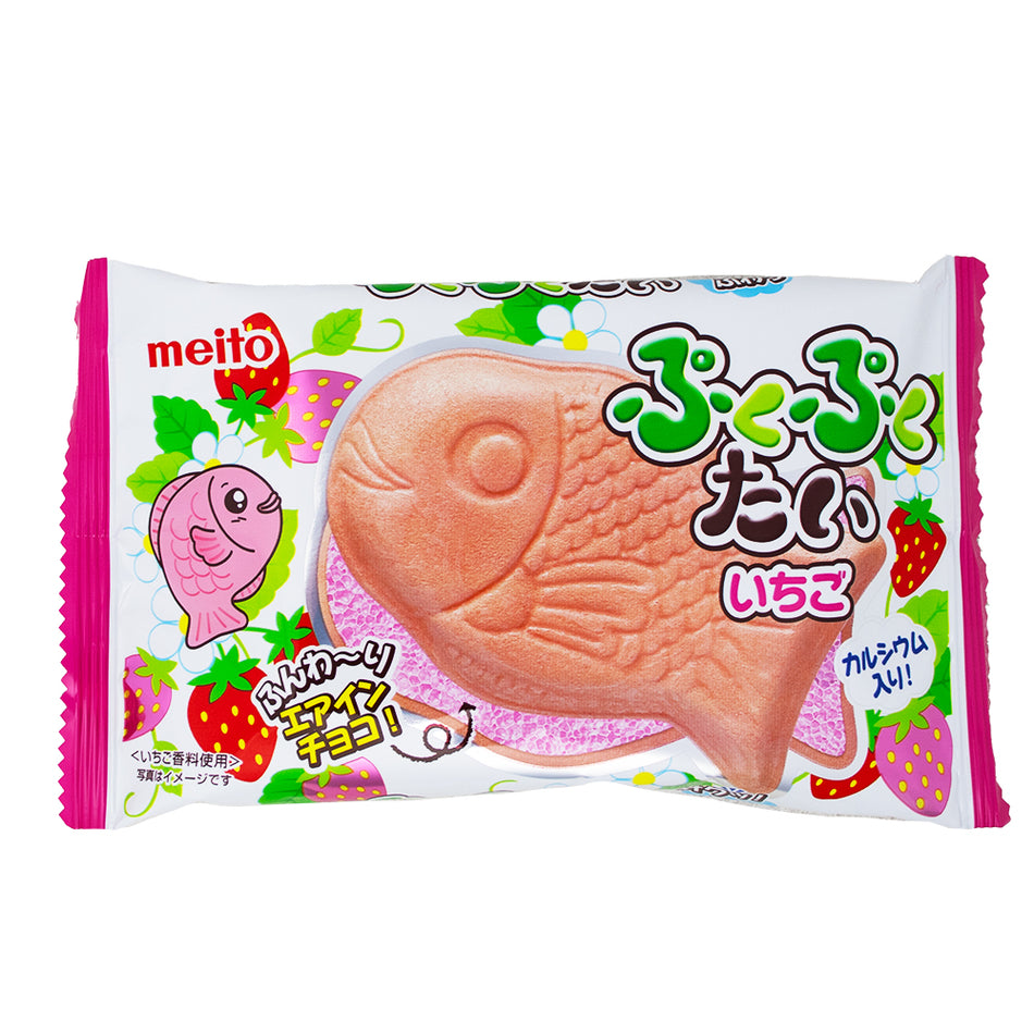 Meito Puku Puku Tai Strawberry Cookie (Japan) - 20g - Exotic Snacks