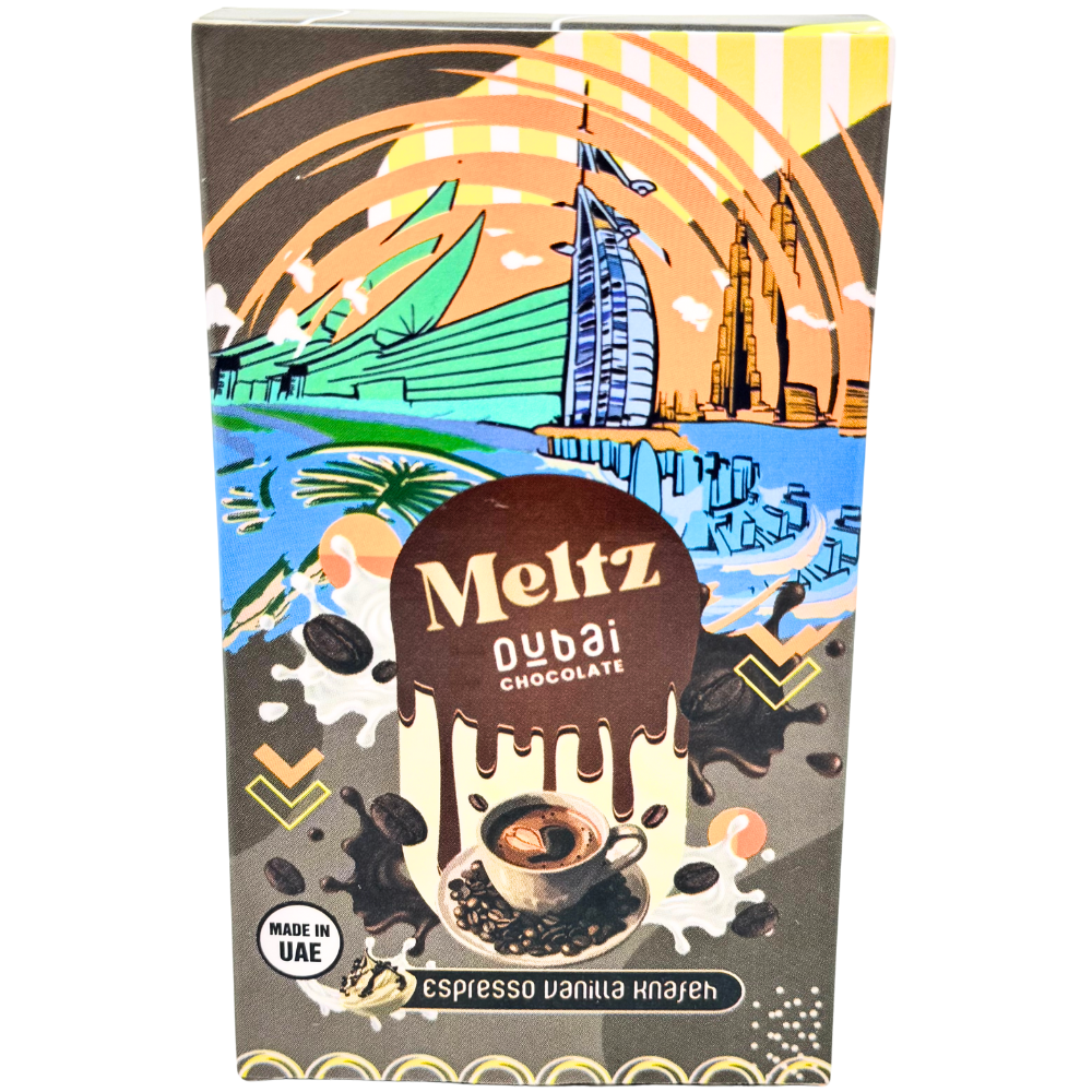 Meltz Dubai Chocolate Espresso Vanilla Knafeh - 75g