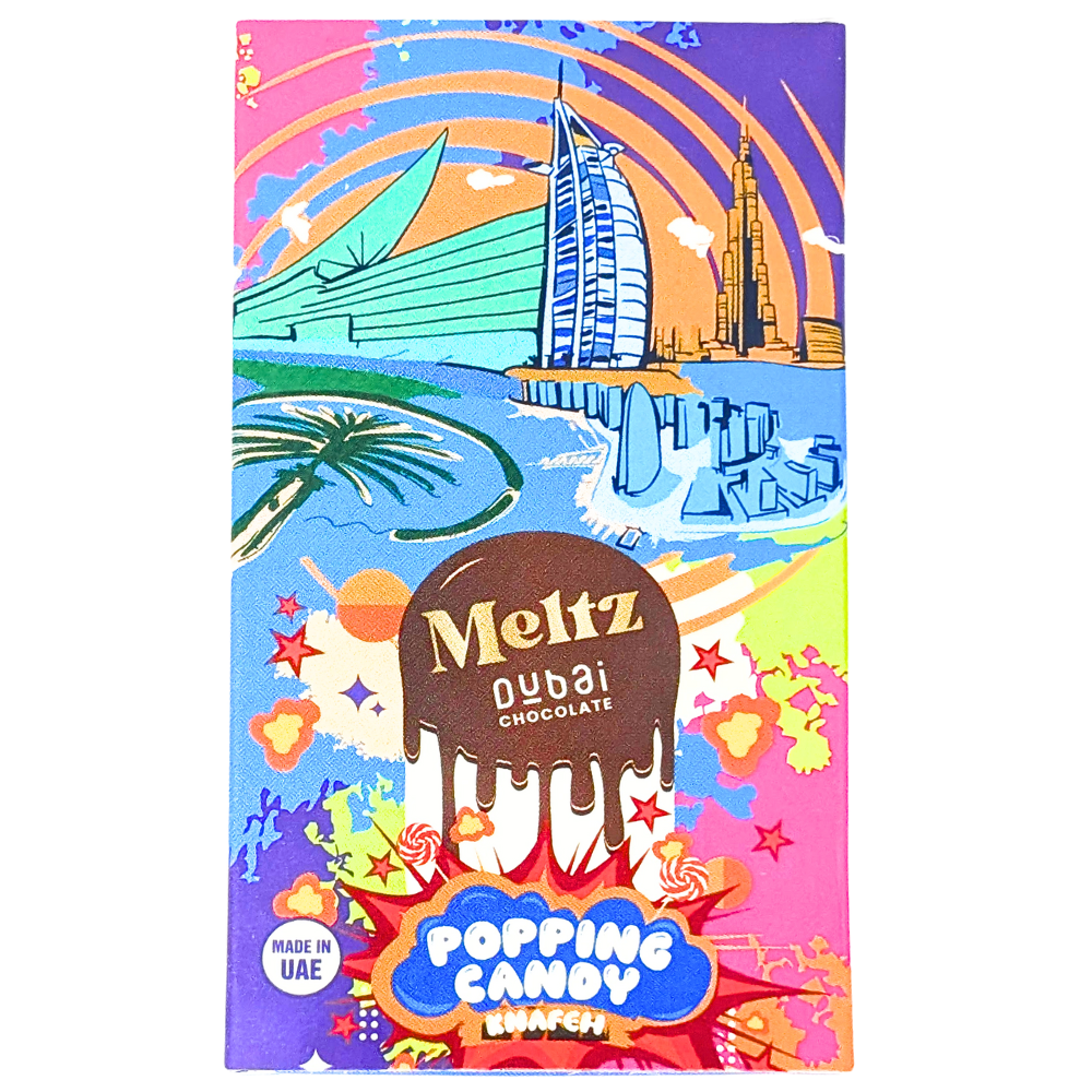 Meltz Dubai Chocolate Popping Candy Knafeh - 75g